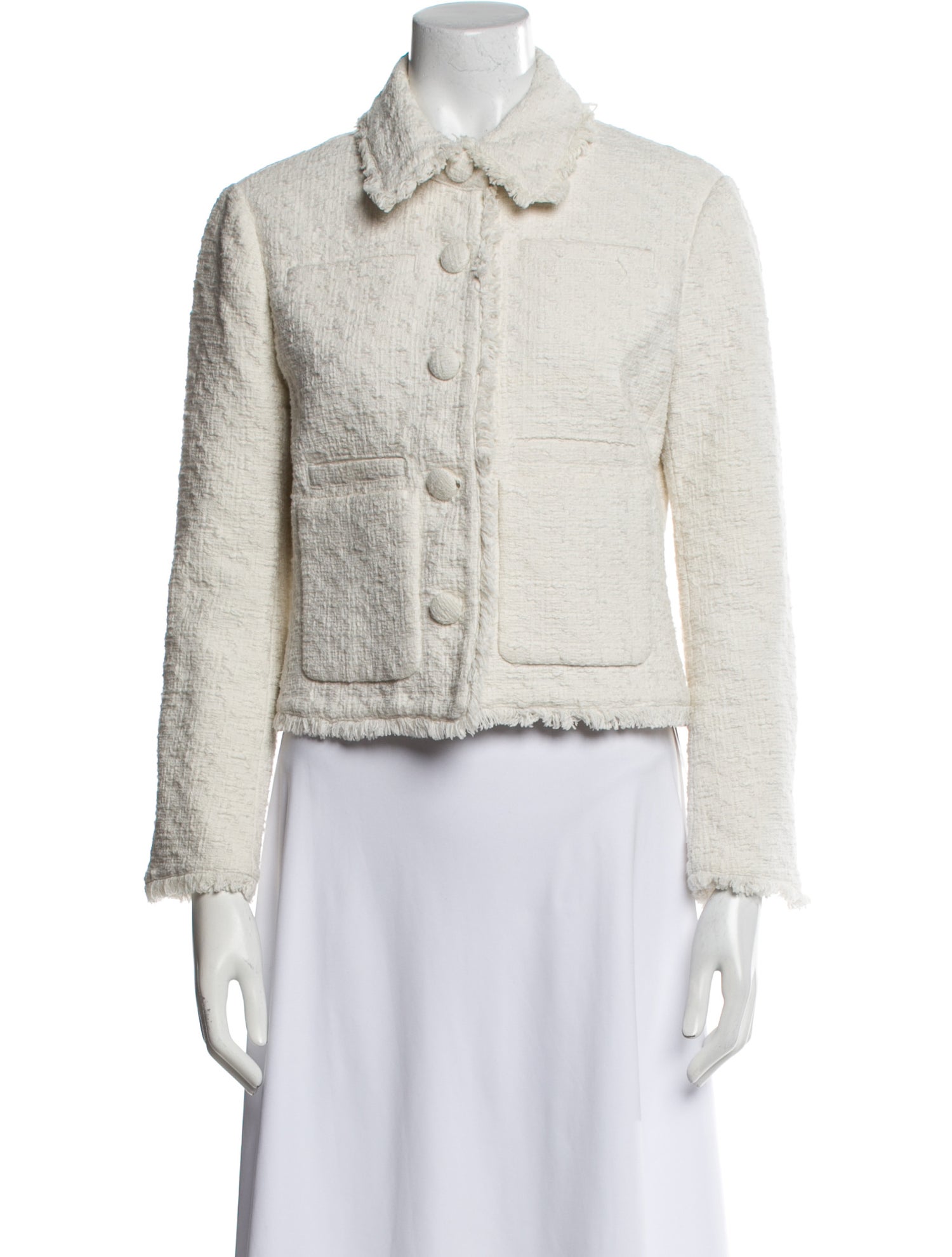 Proenza Schouler White Label Tweed Pattern Evening Jacket