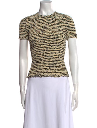 Proenza Schouler White Label Printed Crew Neck T-Shirt