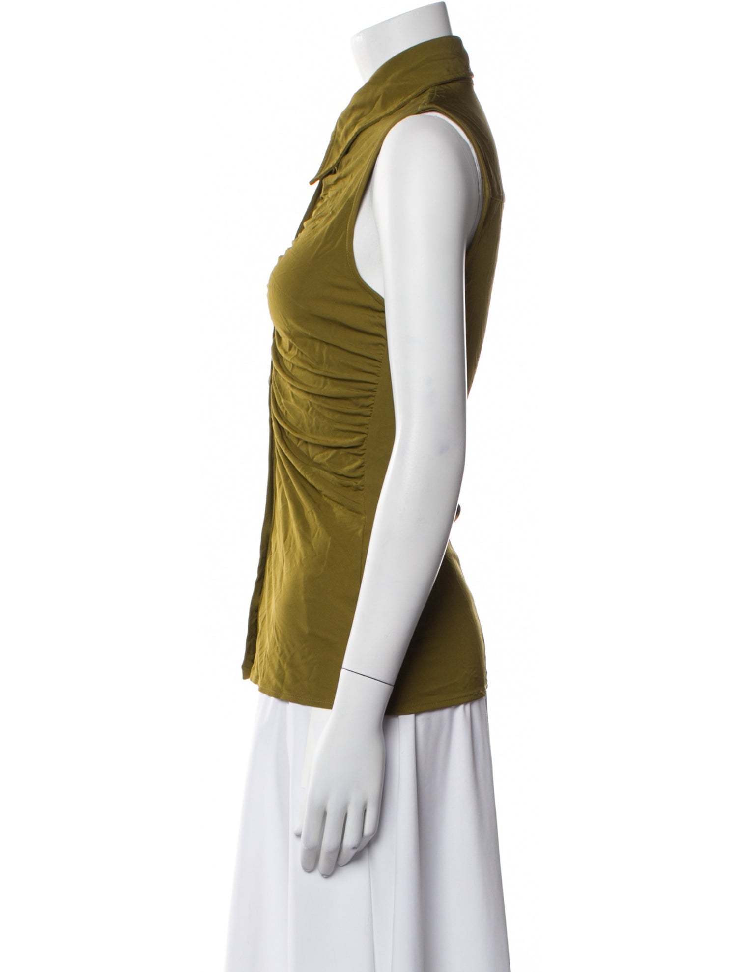 Proenza Schouler White Label Sleeveless Button-Up Top