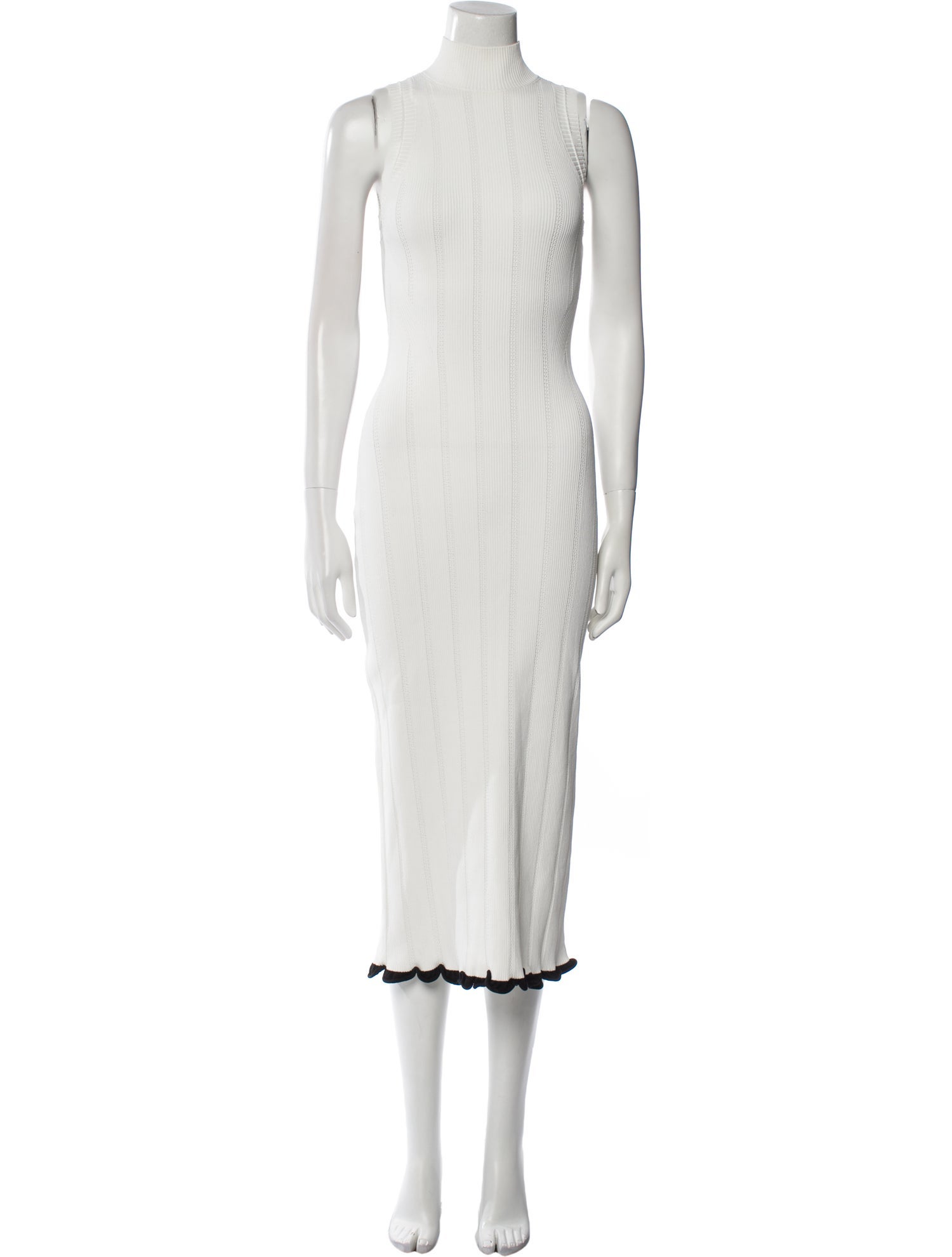 Proenza Schouler White Label Mock Neck Long Dress