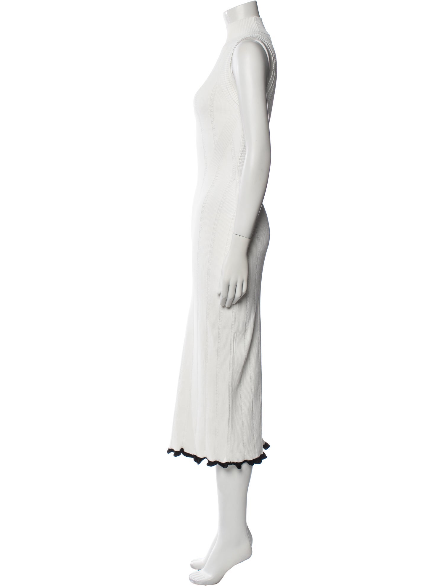 Proenza Schouler White Label Mock Neck Long Dress