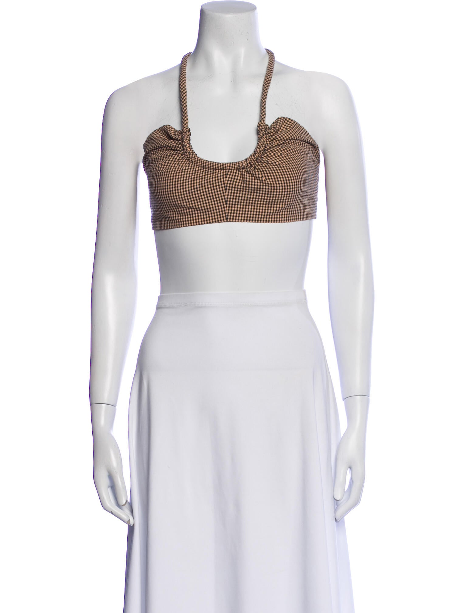 Proenza Schouler White Label Printed Halterneck Crop Top w/ Tags