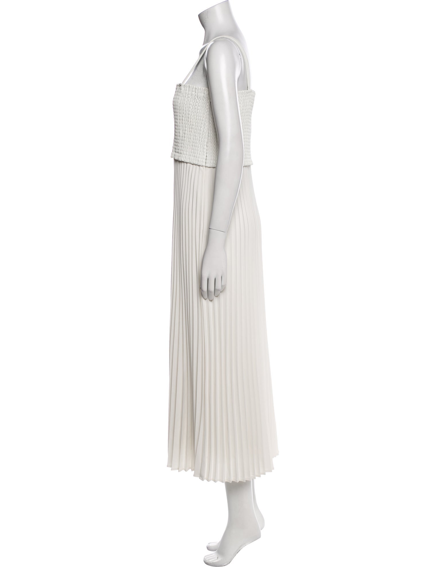 Proenza Schouler White Label Square Neckline Midi Length Dress