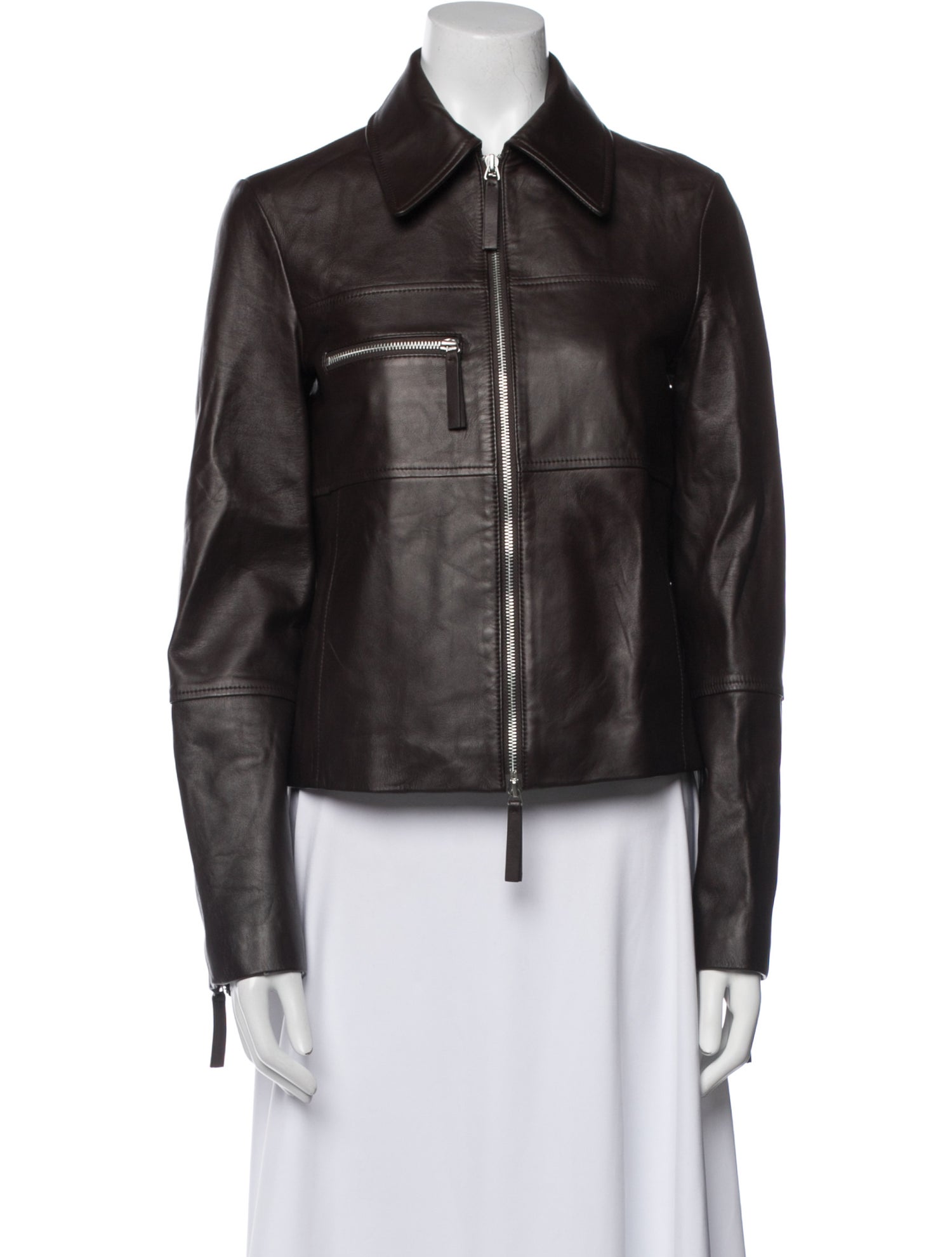 Proenza Schouler White Label Lamb Leather Biker Jacket