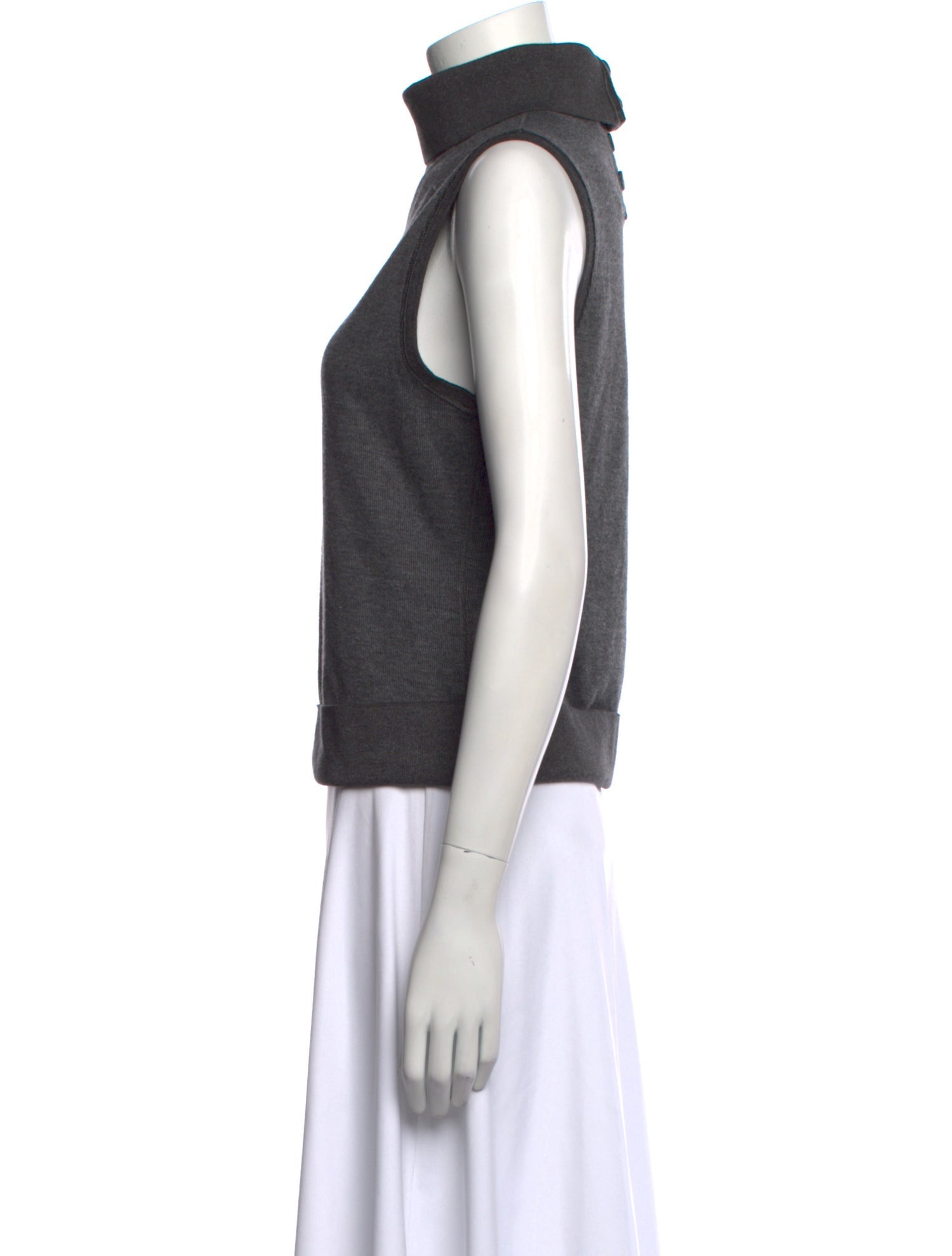 Proenza Schouler White Label Turtleneck Sleeveless Top
