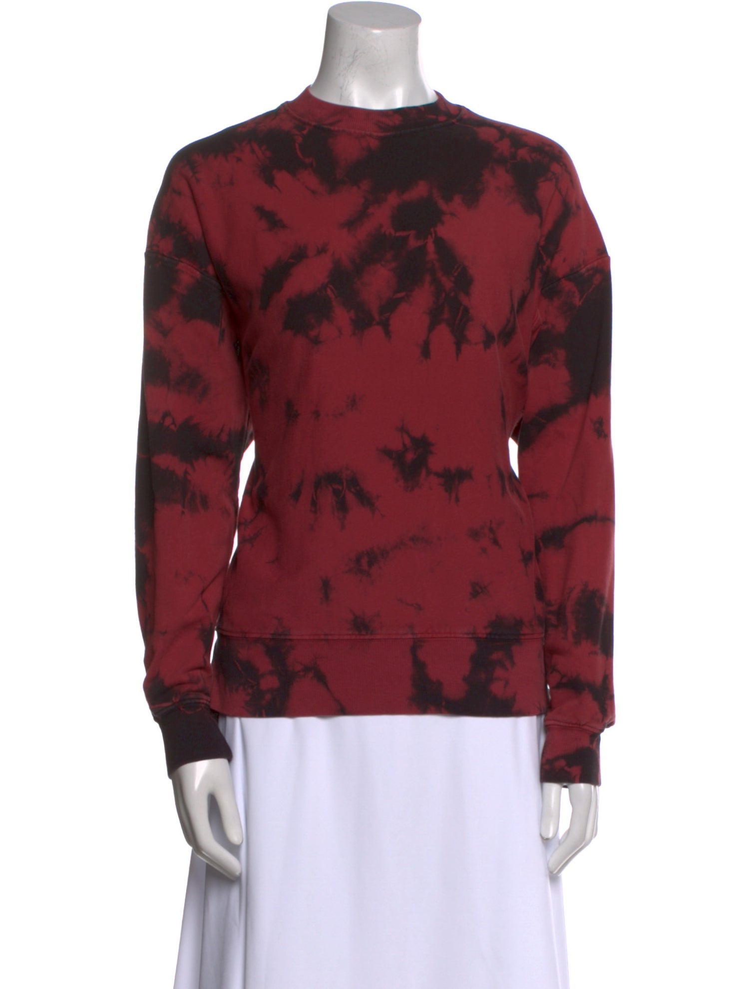 Proenza Schouler White Label Tie-Dye Print Crew Neck Sweatshirt