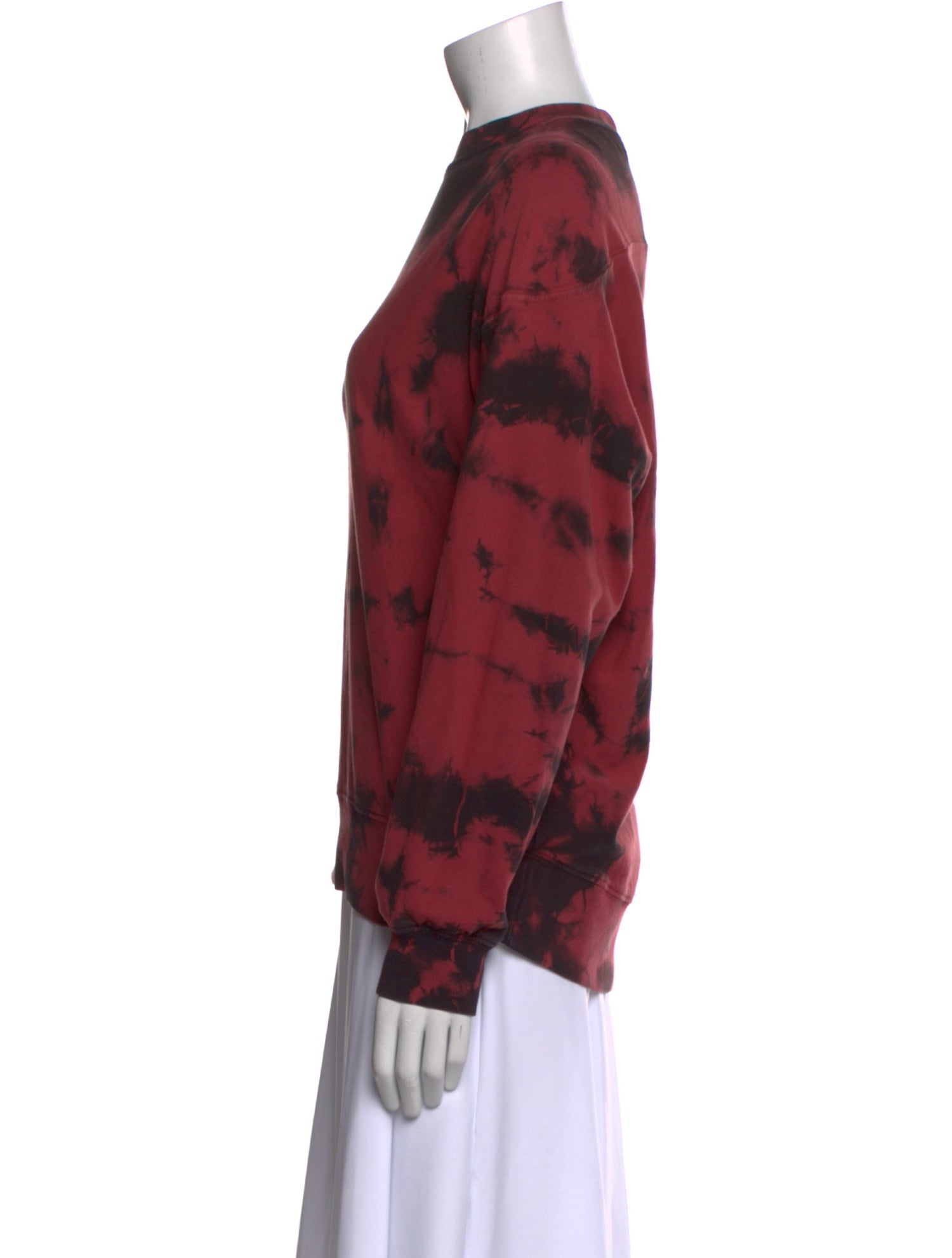 Proenza Schouler White Label Tie-Dye Print Crew Neck Sweatshirt