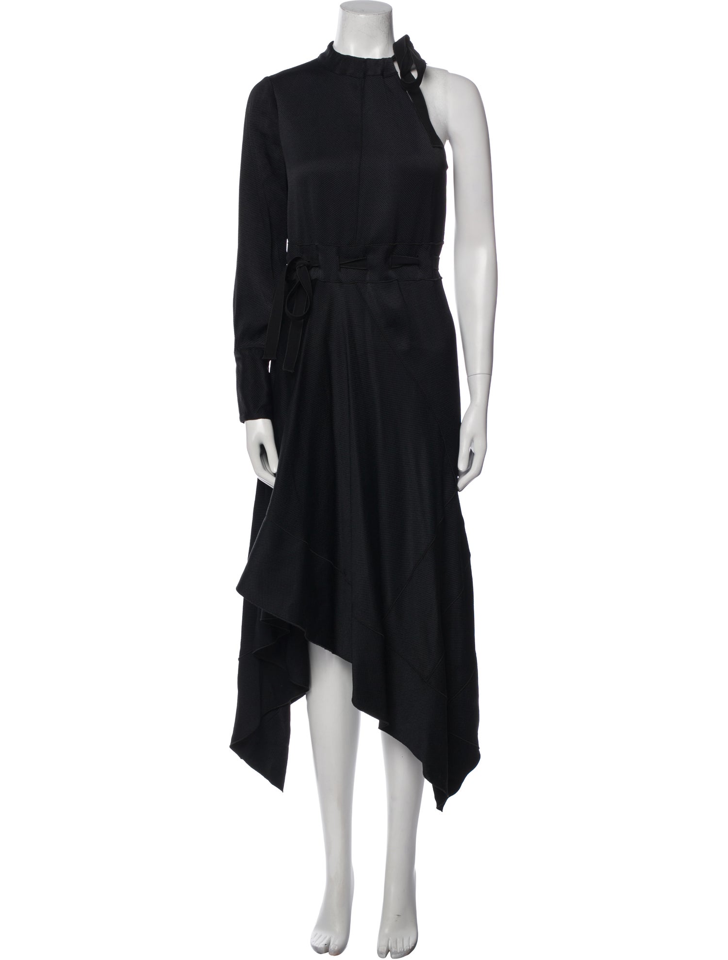 Proenza Schouler White Label Mock Neck Midi Length Dress