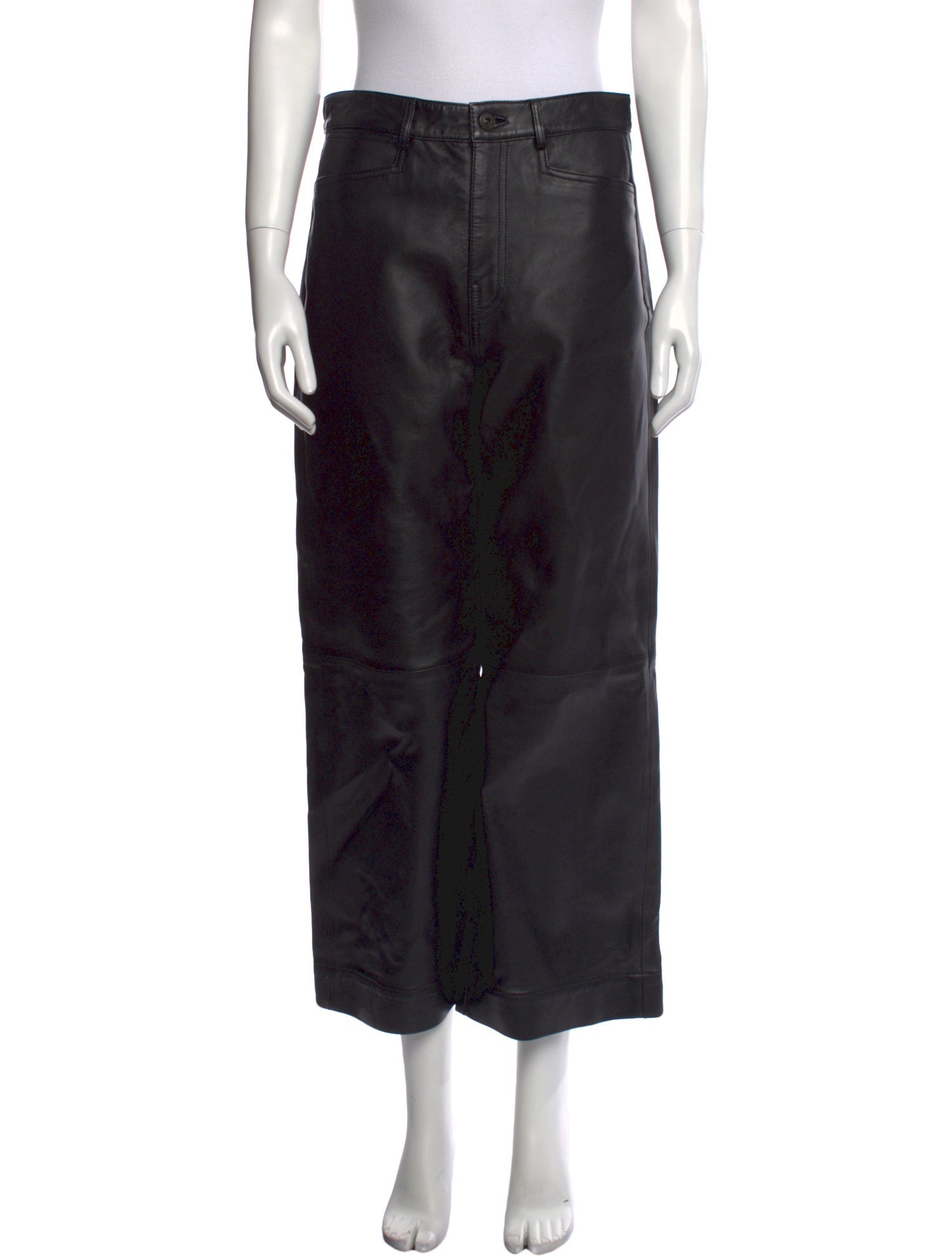 Proenza Schouler White Label Leather Wide Leg Pants