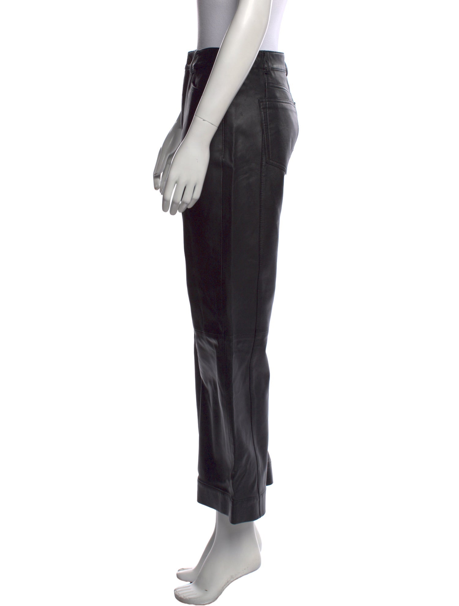 Proenza Schouler White Label Leather Wide Leg Pants