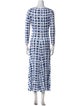 Proenza Schouler White Label Plaid Print Long Dress