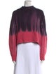 Proenza Schouler White Label Tie-Dye Print Mock Neck Sweater