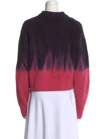 Proenza Schouler White Label Tie-Dye Print Mock Neck Sweater