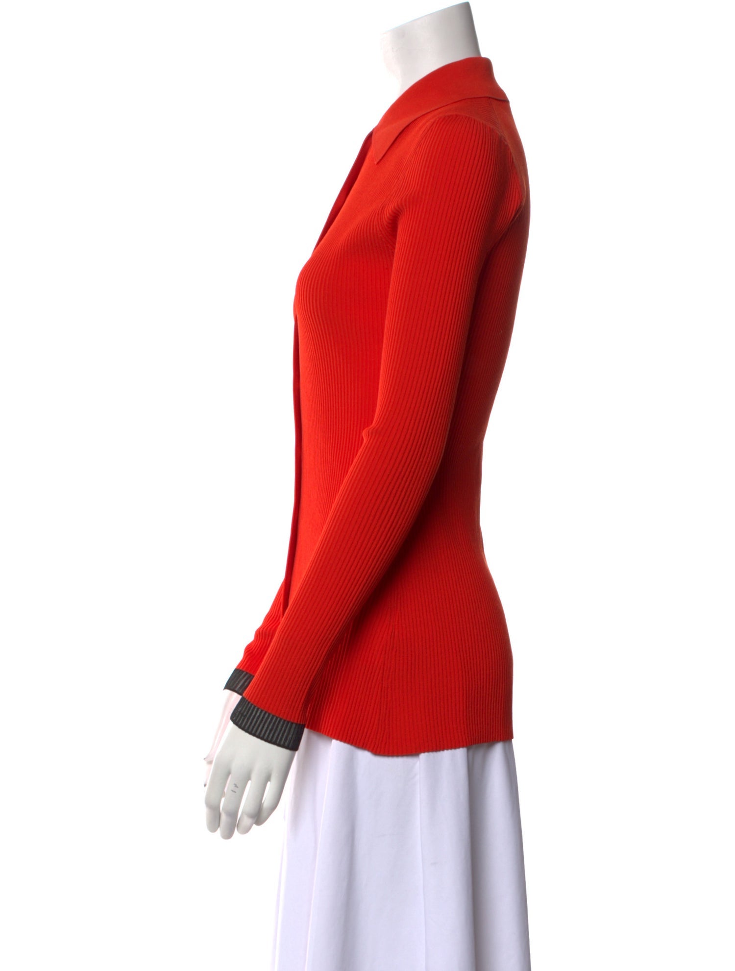 Proenza Schouler White Label Long Sleeve Button-Up Top