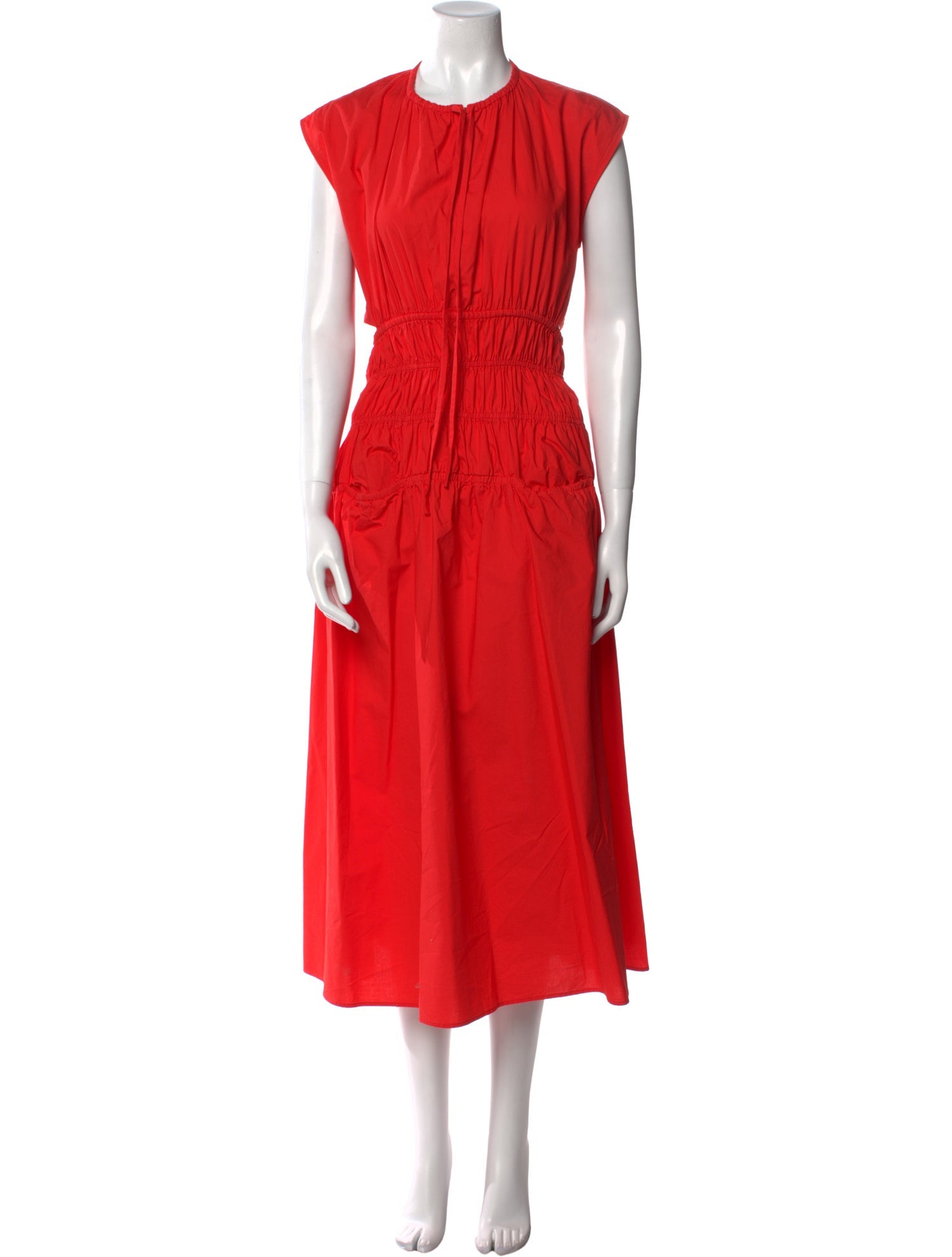 Proenza Schouler White Label Crew Neck Midi Length Dress