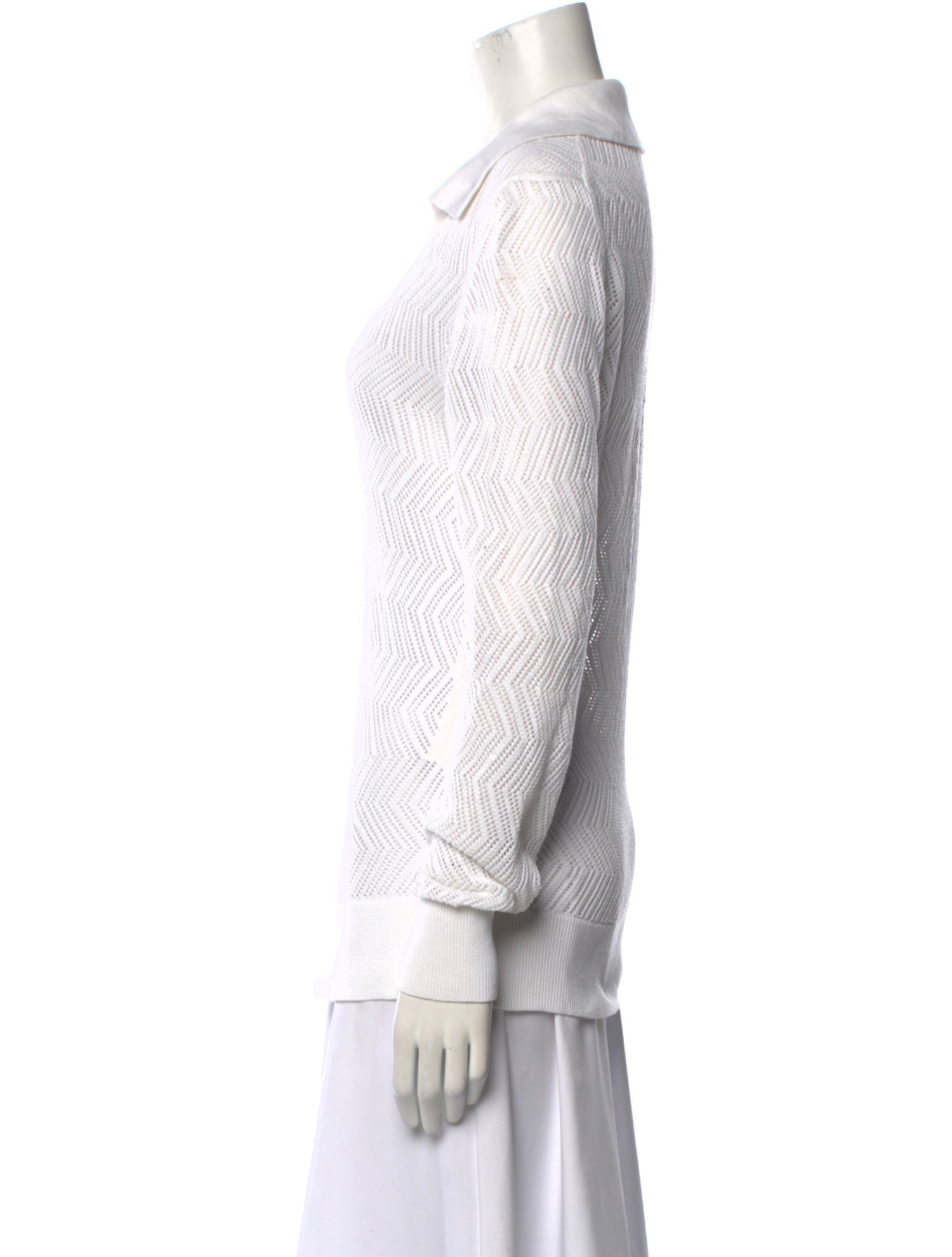 Proenza Schouler White Label V-Neck Long Sleeve Blouse