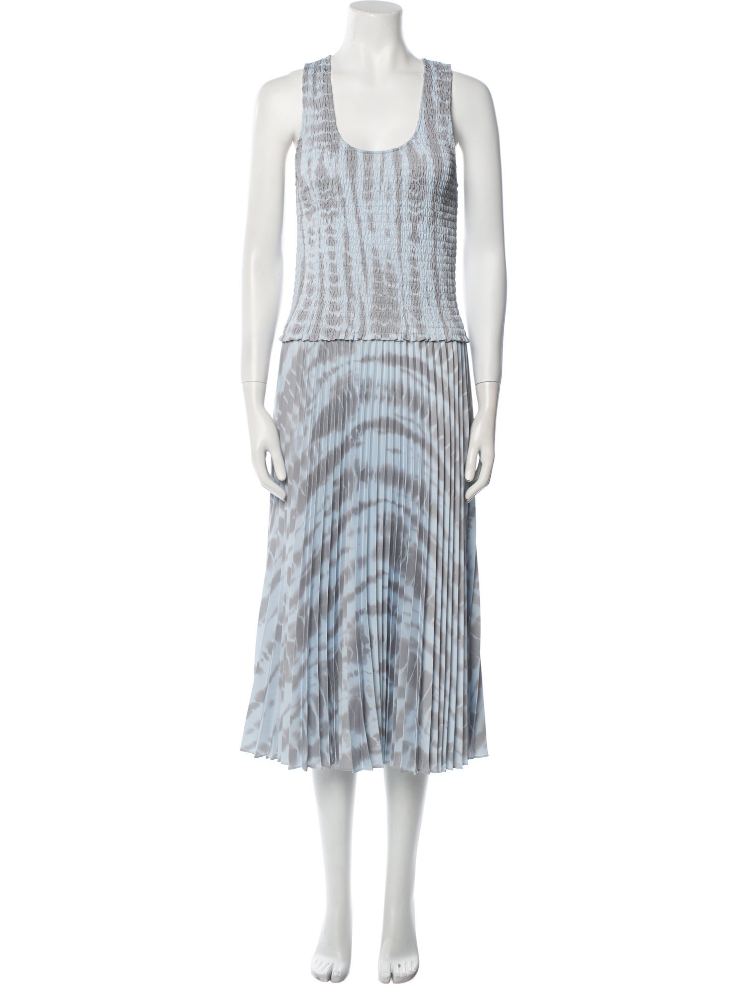 Proenza Schouler White Label Tie-Dye Print Long Dress