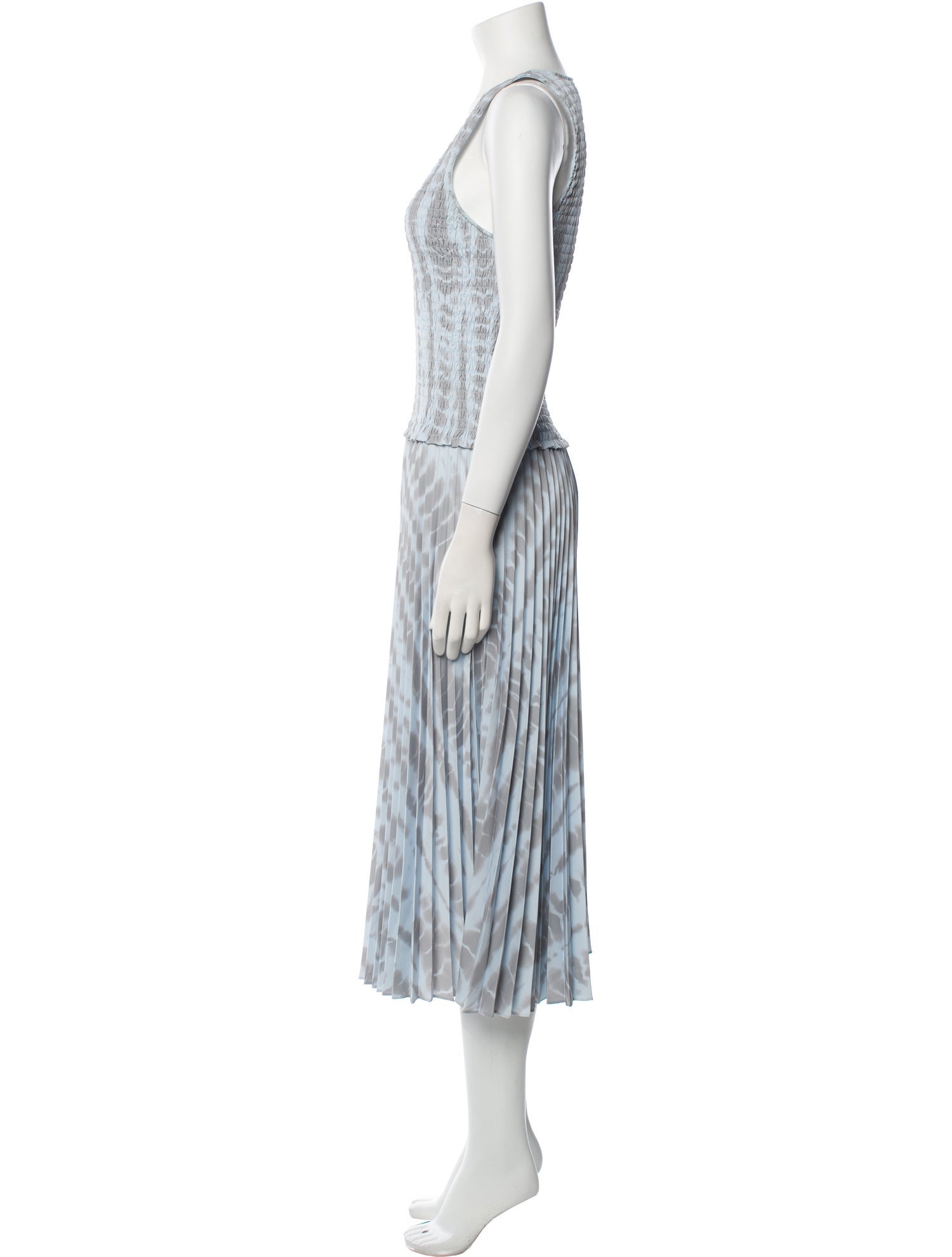 Proenza Schouler White Label Tie-Dye Print Long Dress
