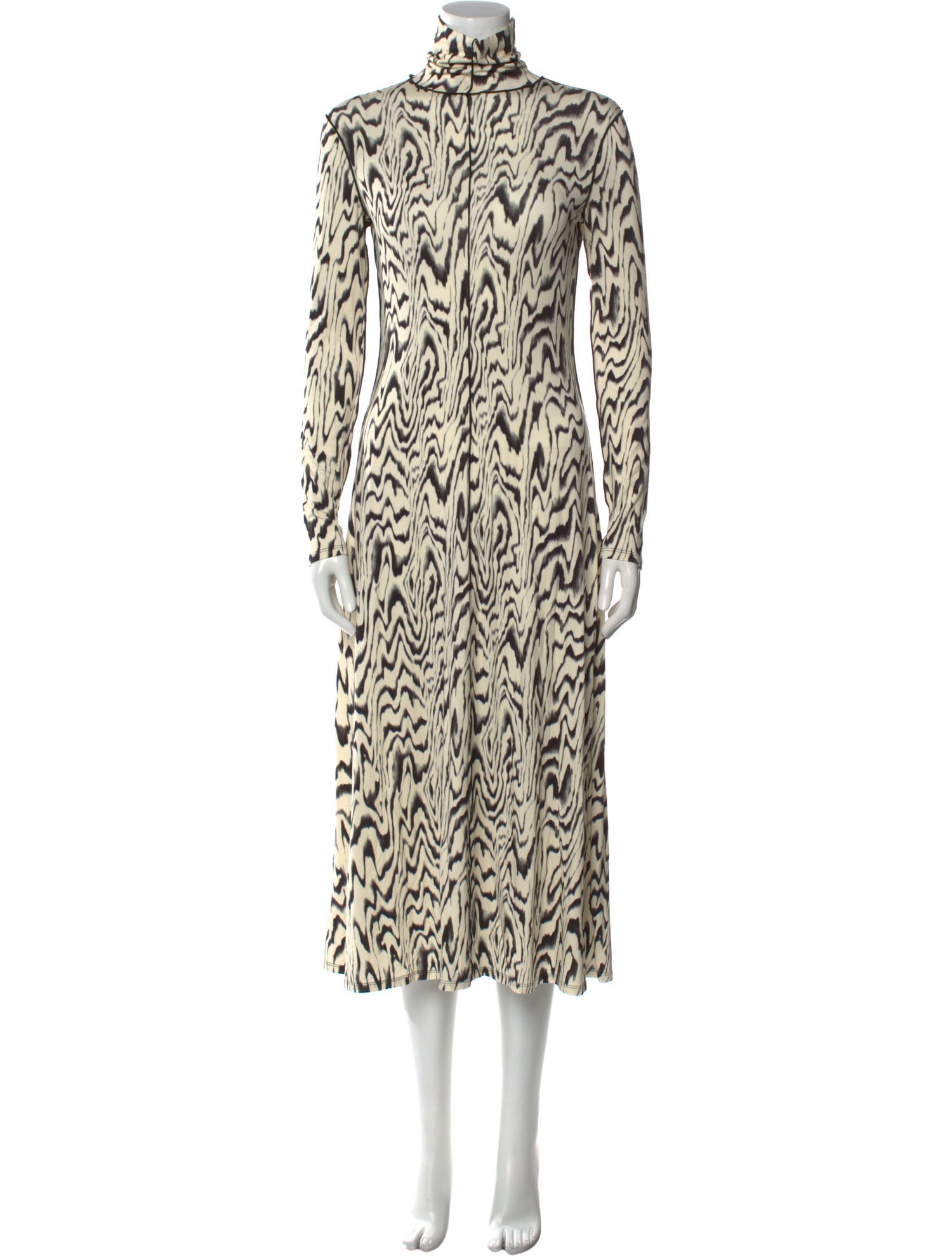 Proenza Schouler White Label Animal Print Midi Length Dress