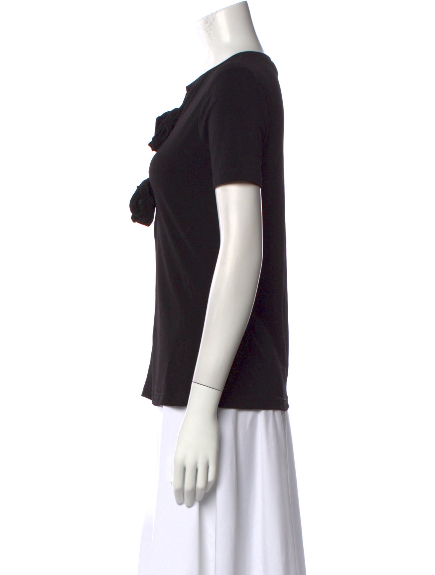 Proenza Schouler White Label V-Neck Short Sleeve T-Shirt