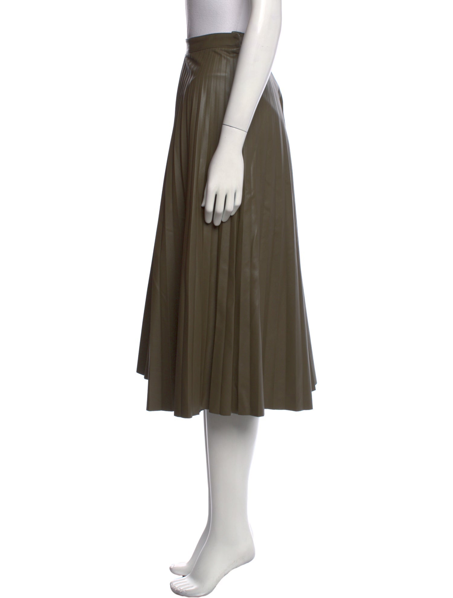 Proenza Schouler White Label Pleated Accents Midi Length Skirt