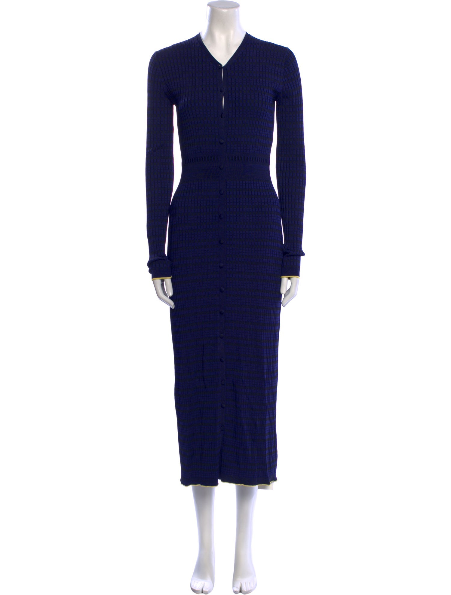 Proenza Schouler White Label V-Neck Long Dress