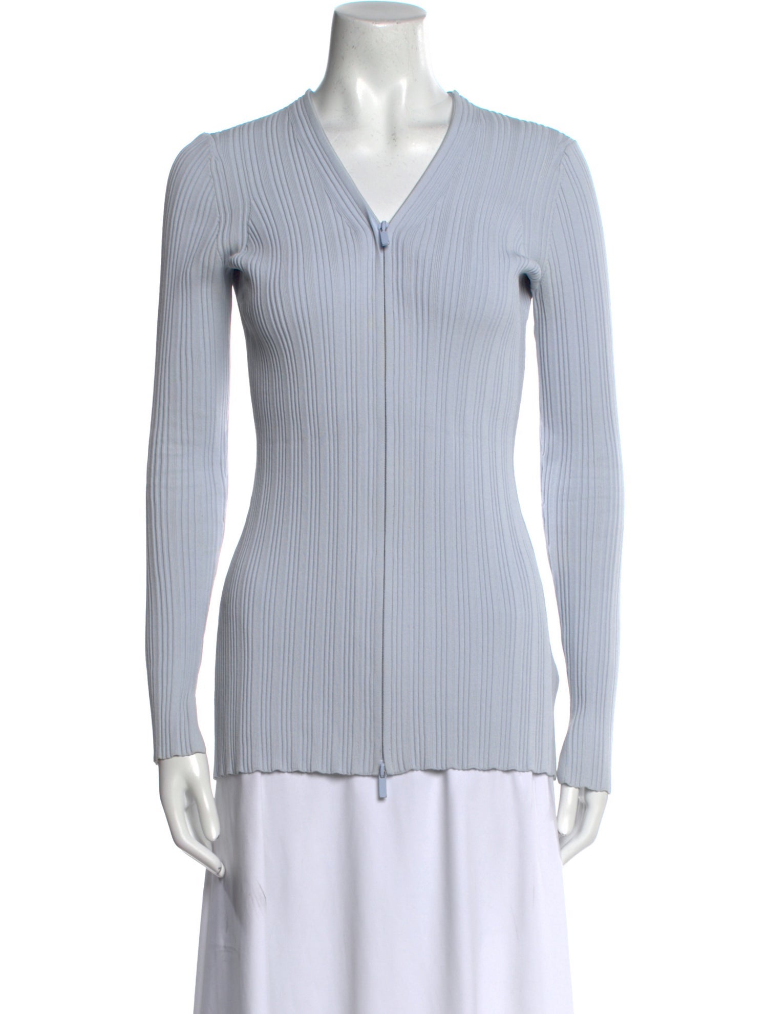 Proenza Schouler White Label Striped V-Neck Top