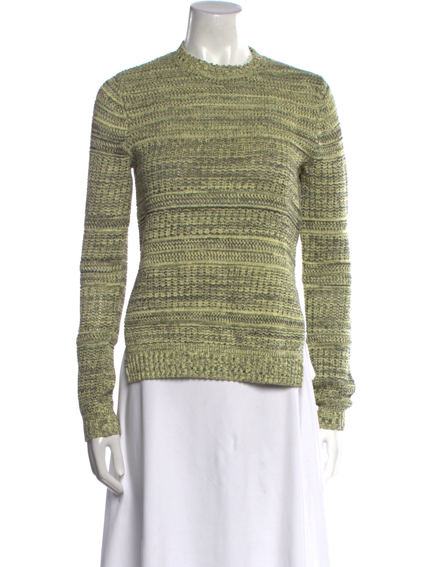 Proenza Schouler White Label Striped Crew Neck Sweater