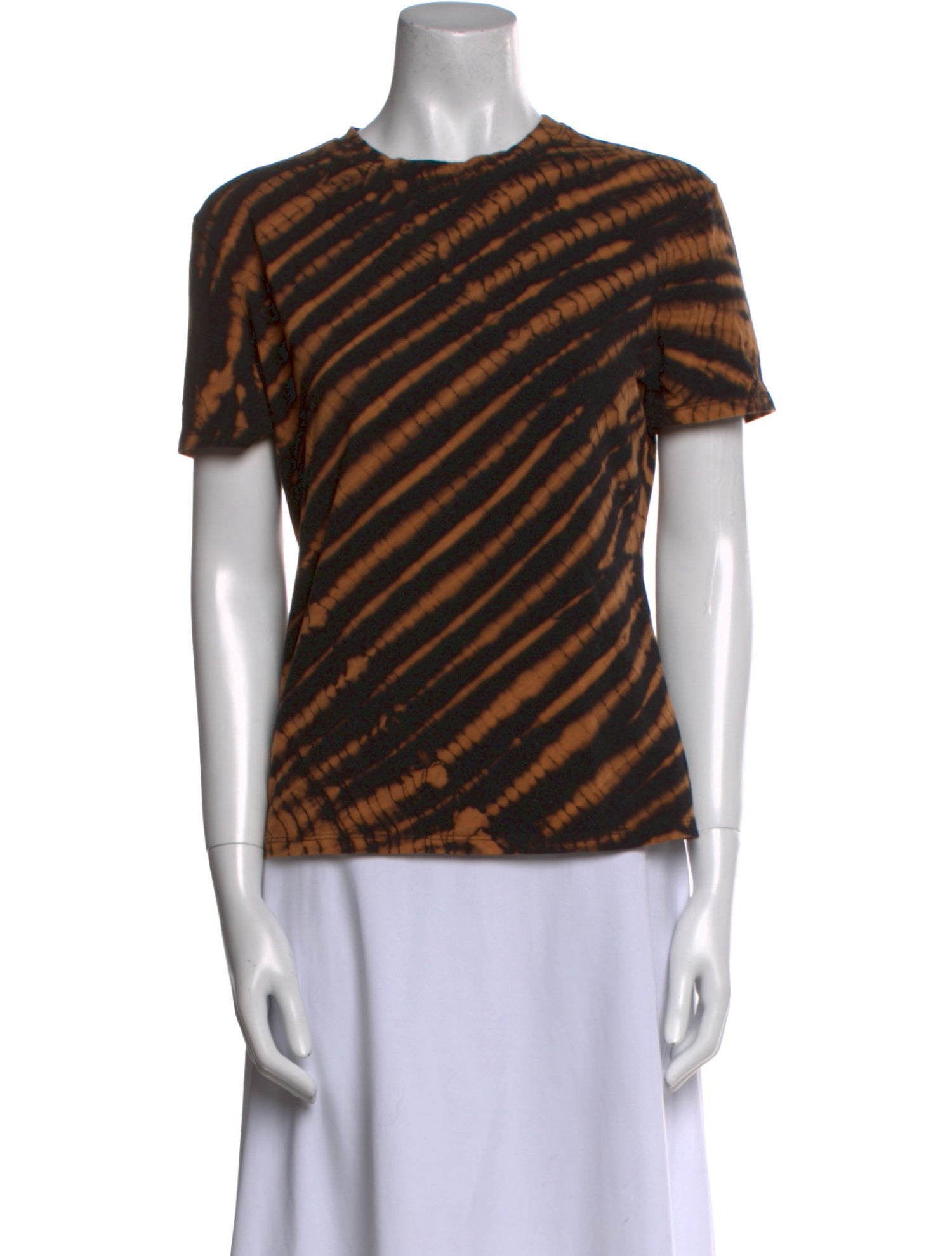 Proenza Schouler White Label Striped Crew Neck T-Shirt