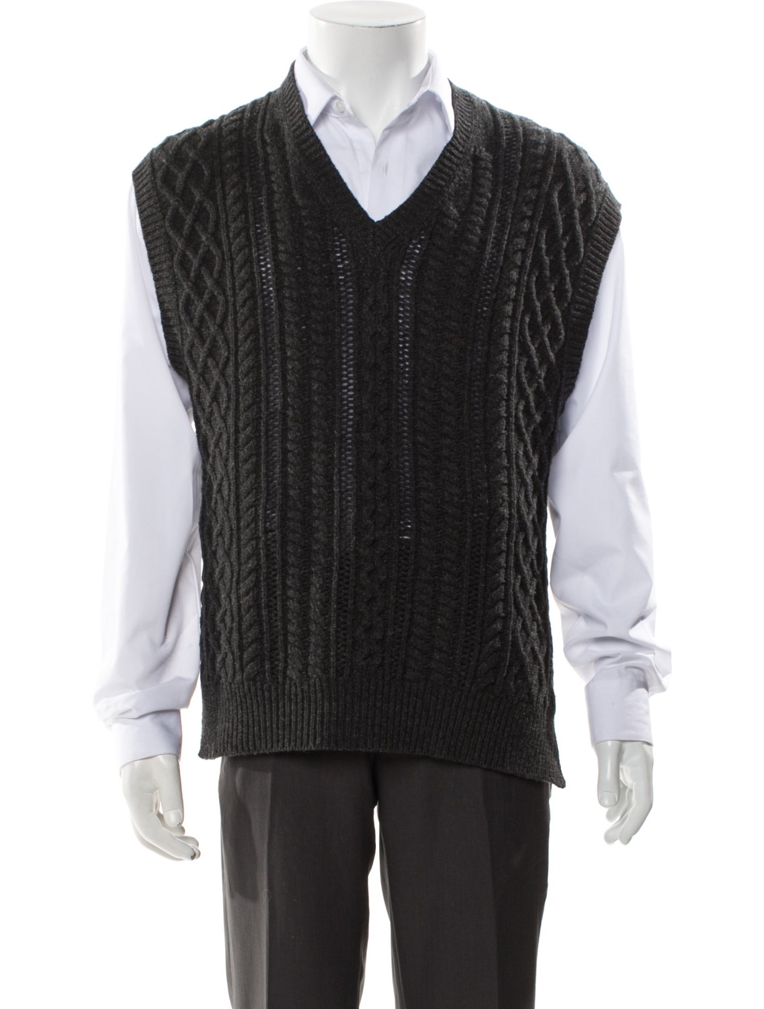 Proenza Schouler White Label V-Neck Short Sleeve Sweater Vest