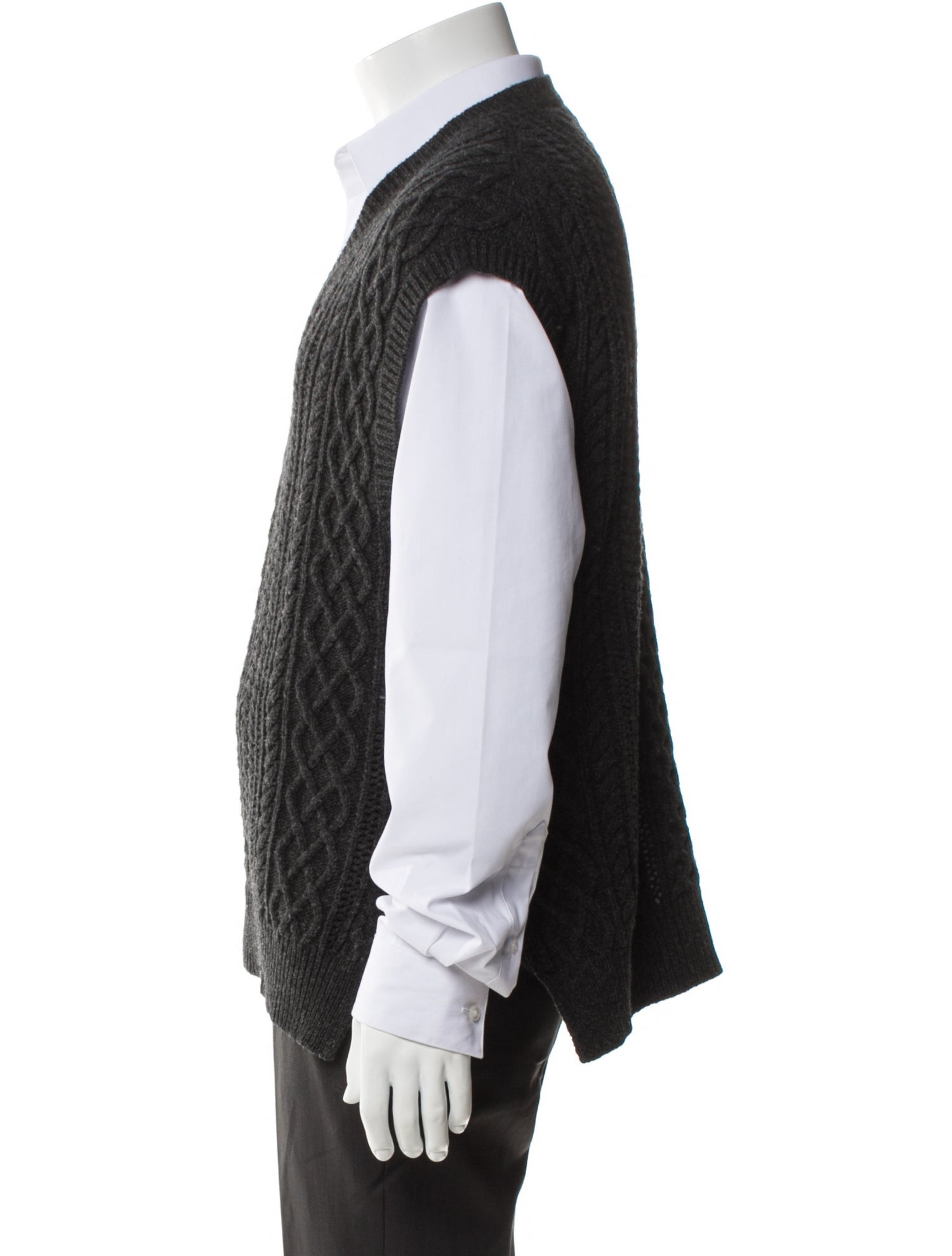 Proenza Schouler White Label V-Neck Short Sleeve Sweater Vest