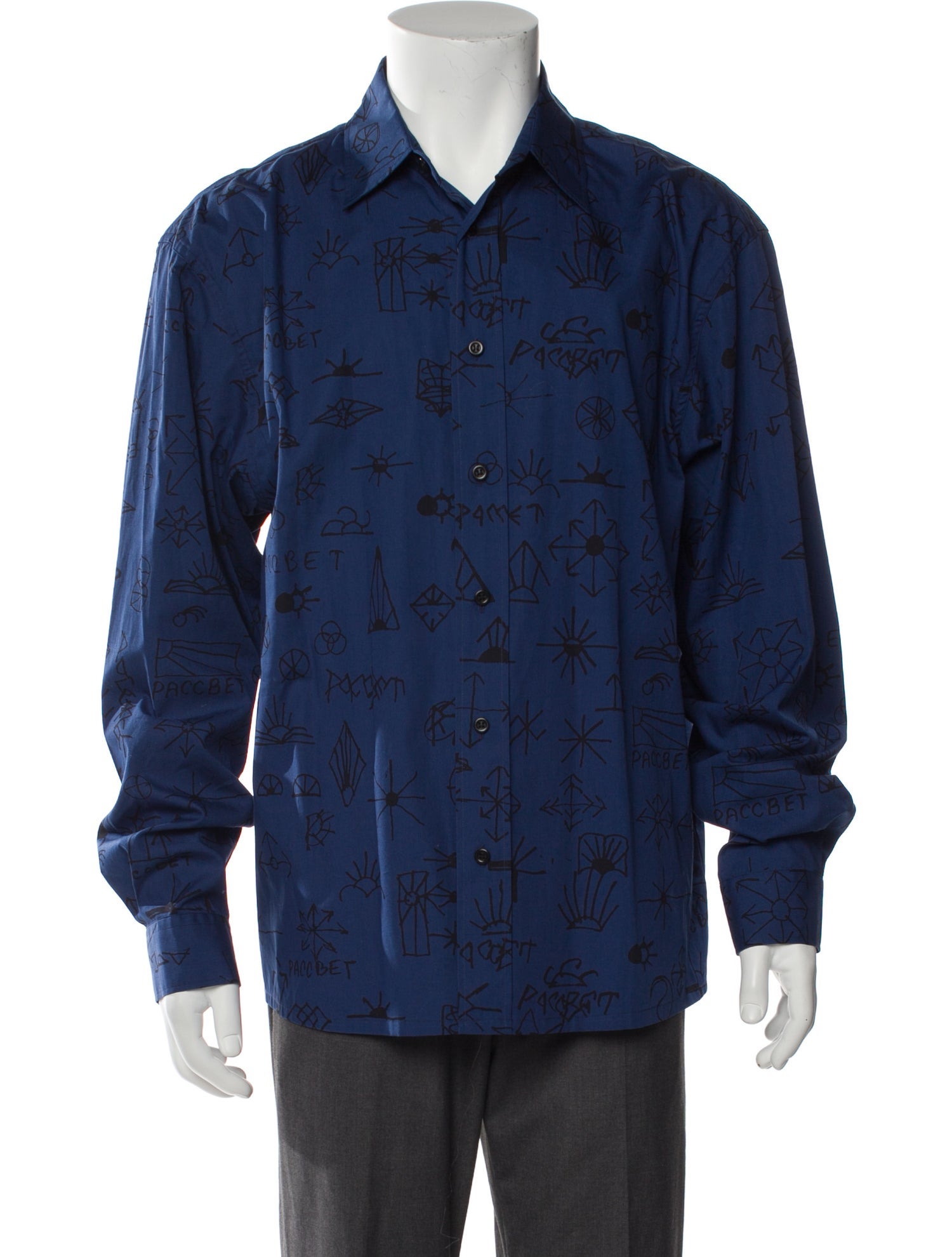 PACCBET Graphic Print Long Sleeve Shirt w/ Tags