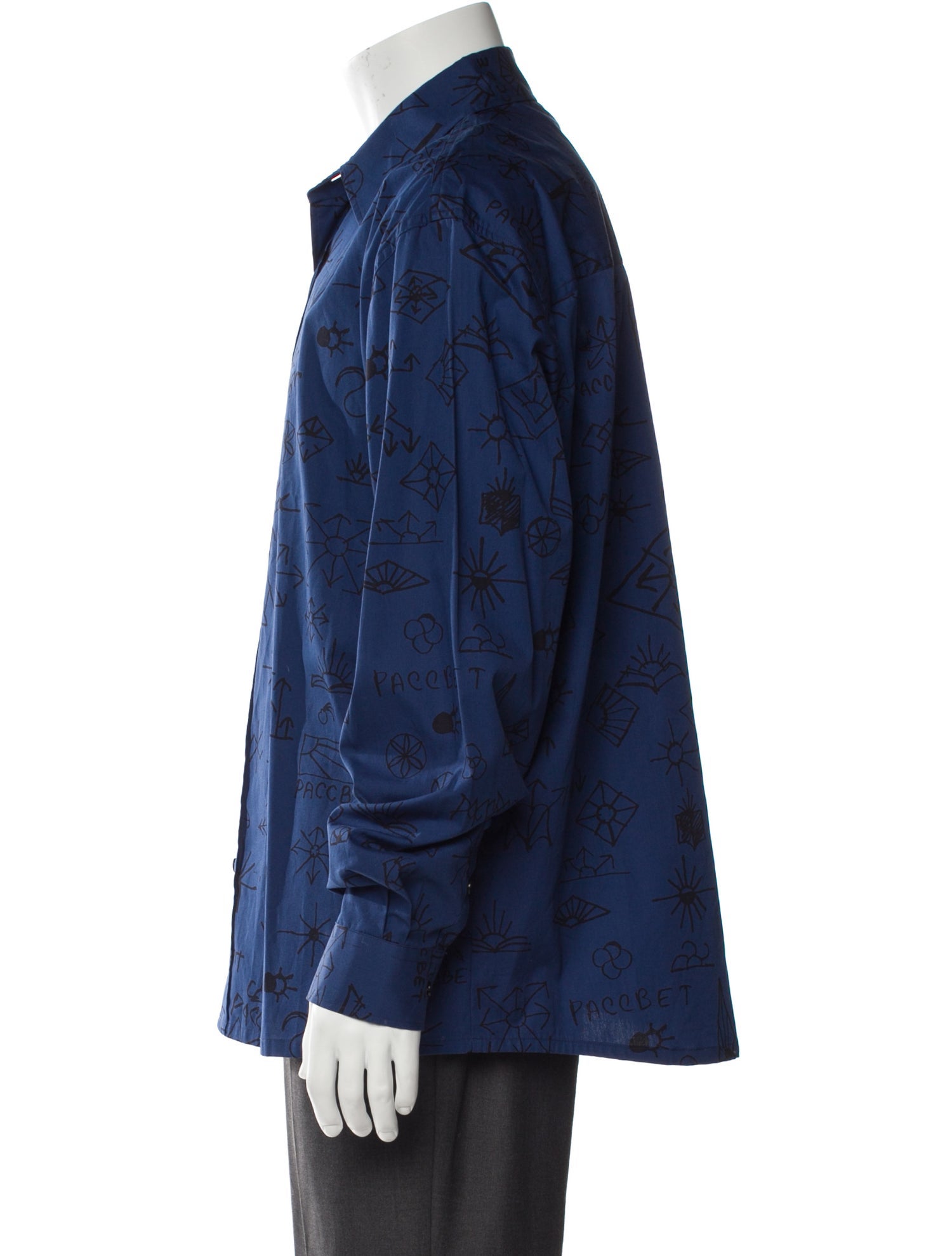 PACCBET Graphic Print Long Sleeve Shirt w/ Tags