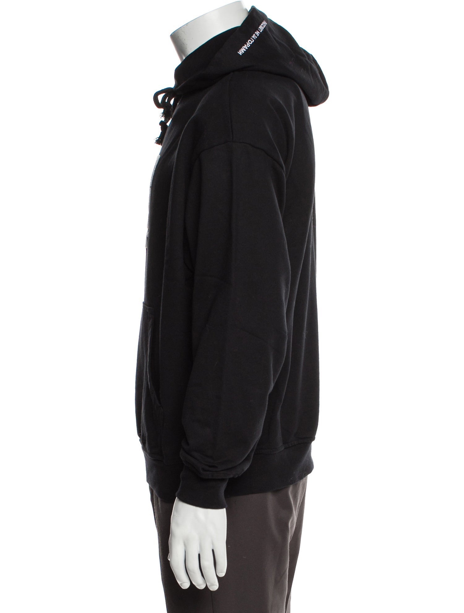 PACCBET Graphic Print Mock Neck Hoodie