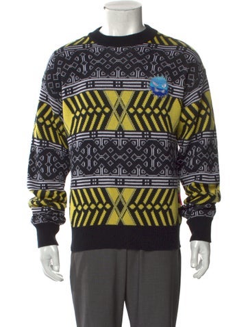 Paccbet Sweaters Printed Crew Neck Pullover L
