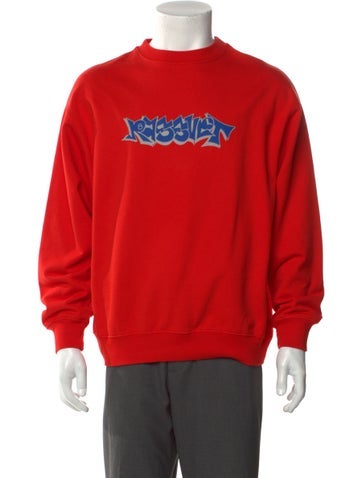 Paccbet Sweatshirts & Hoodies Graphic Print Crew Neck Sweatshirt L