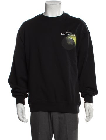 Paccbet Sweatshirts & Hoodies Graphic Print Crew Neck Sweatshirt S