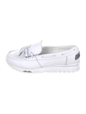 PACCBET Leather Tassel Accents Boat Shoes