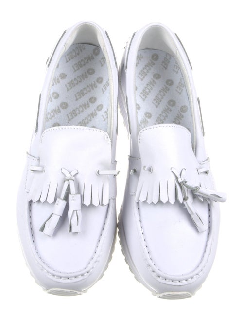PACCBET Leather Tassel Accents Boat Shoes