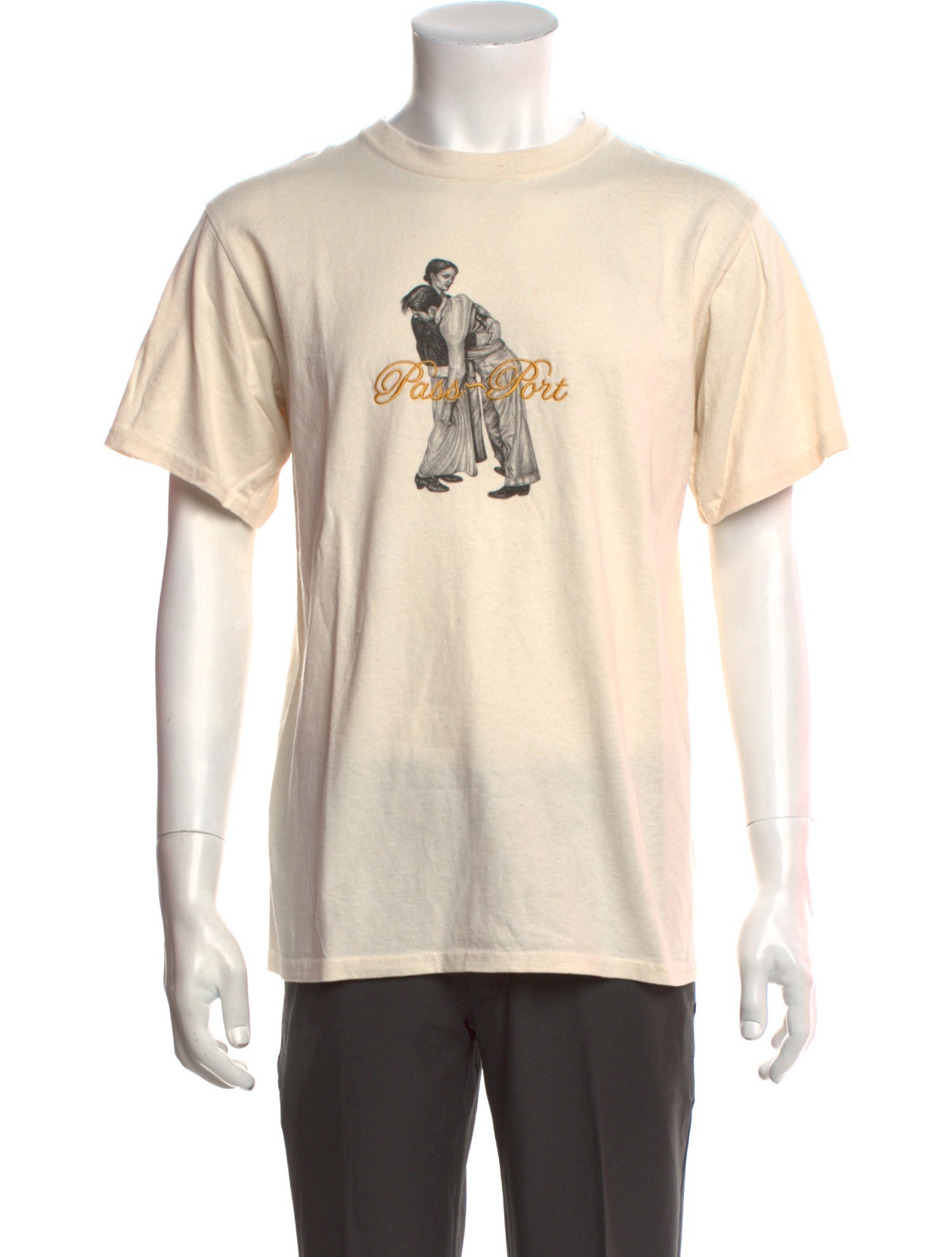 Passport Graphic Print Crew Neck T-Shirt