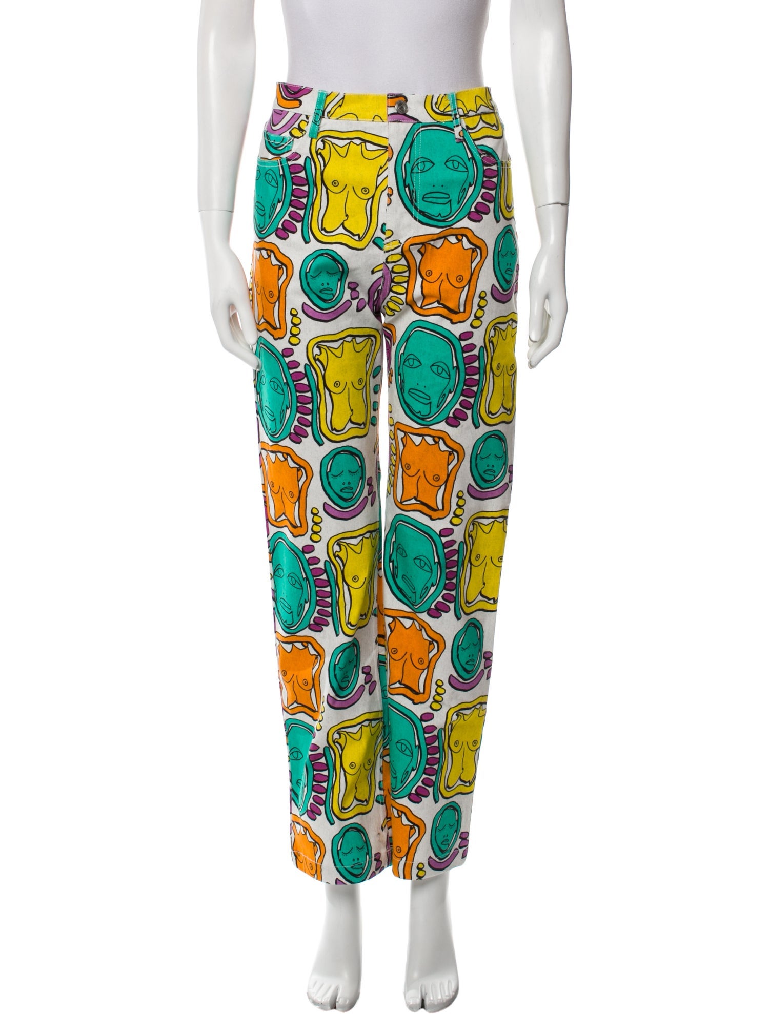 Patrick Church Printed Straight Leg Pants