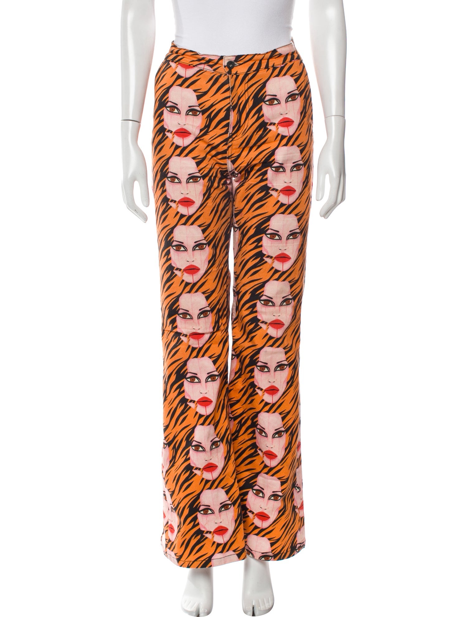 Patrick Church Printed Wide Leg Pants