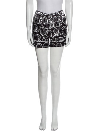 Patrick Church Printed Mini Shorts