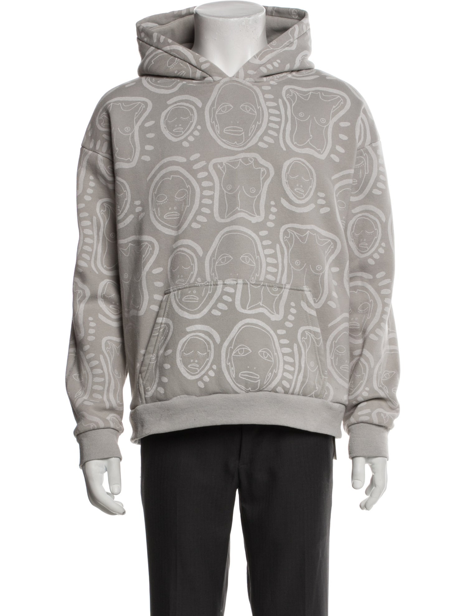 Patrick Church Printed Crew Neck Hoodie