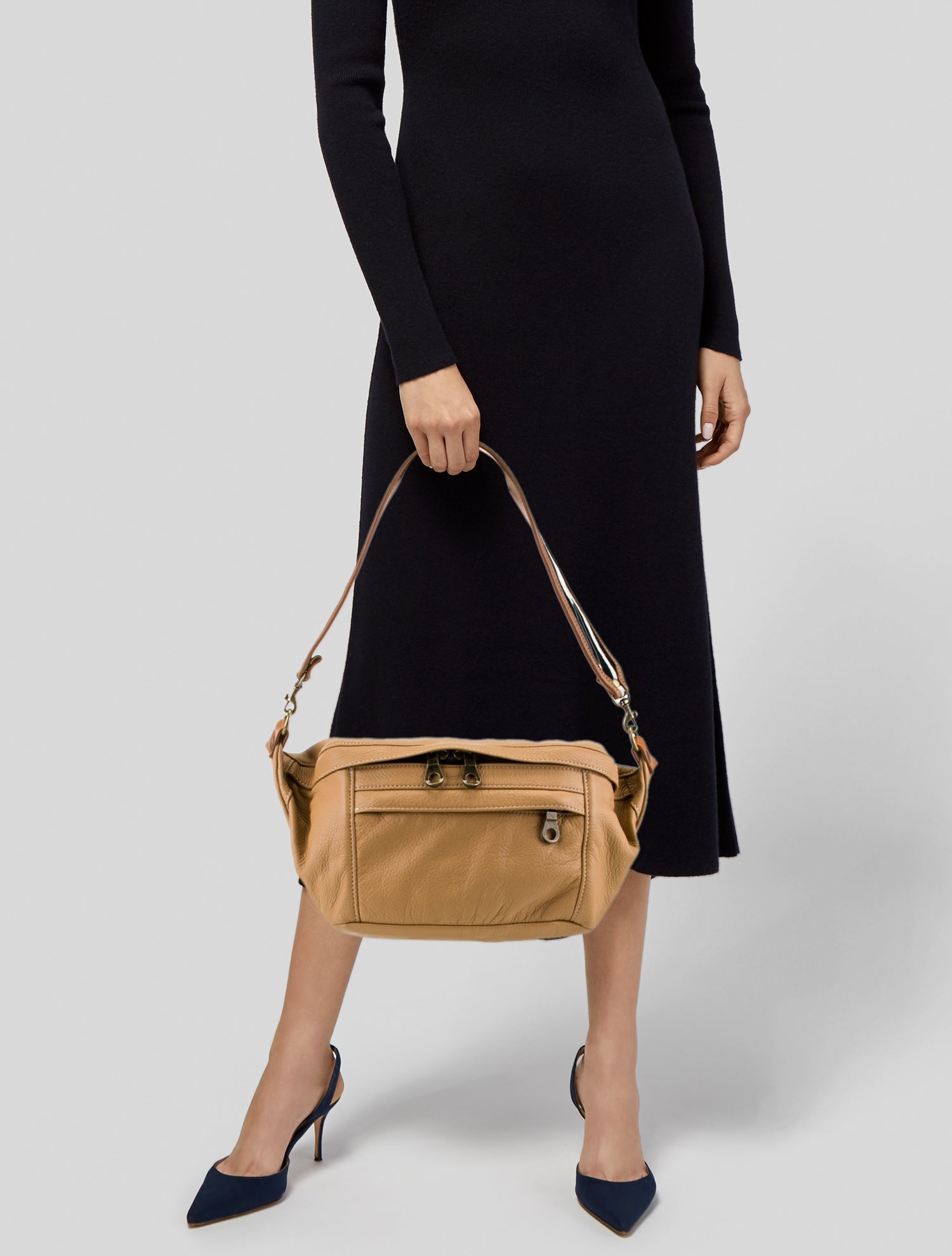 Parker Thatch Leather Shoulder Bag