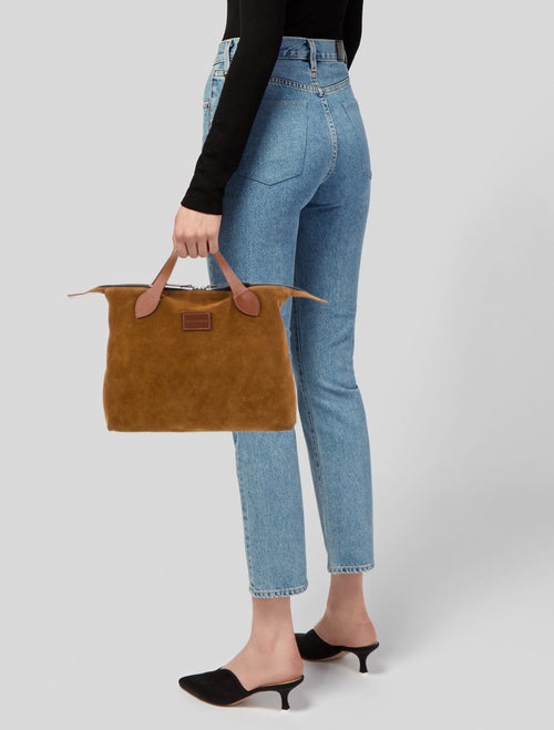 Parker Thatch Suede Top Handle Bag