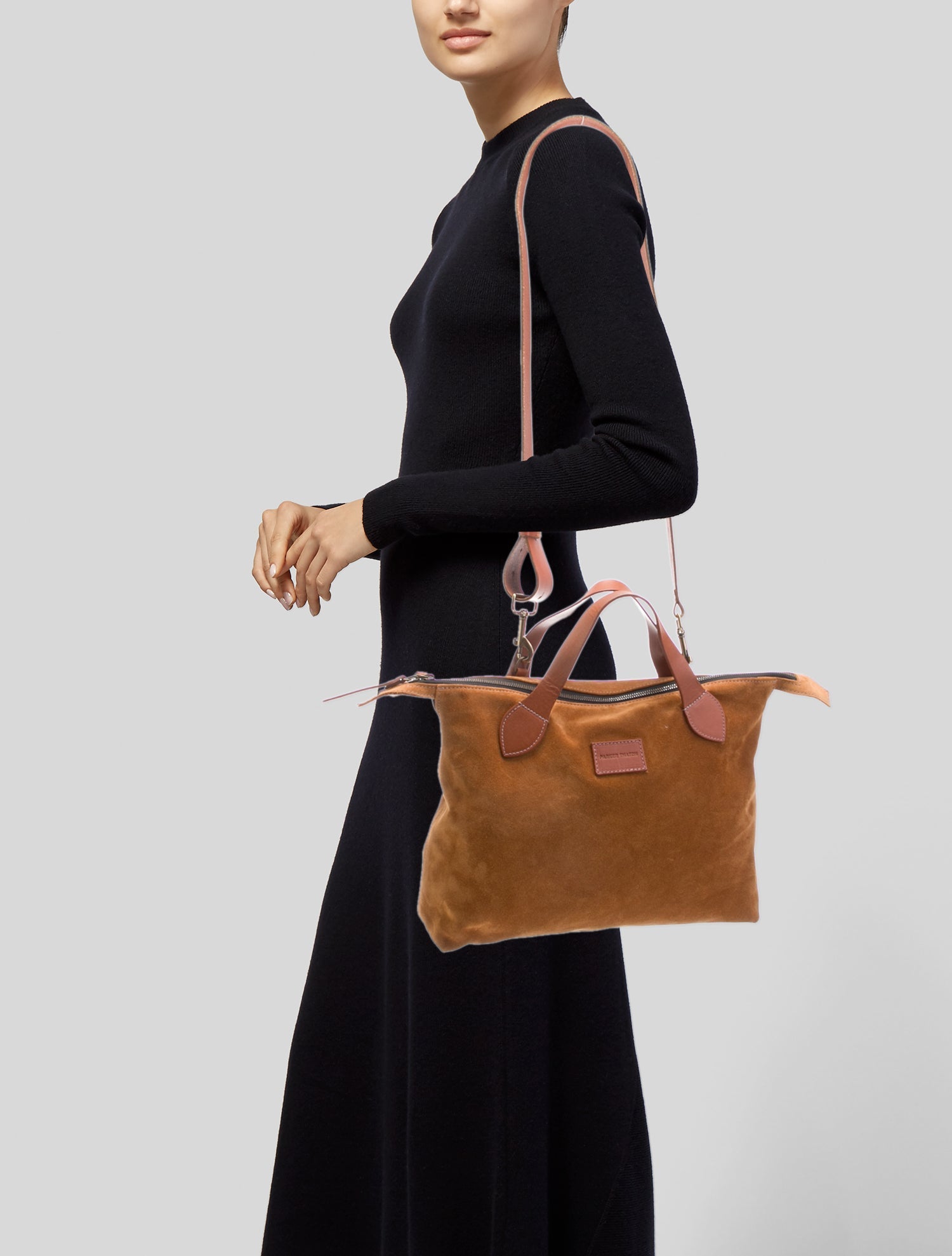 Parker Thatch Suede Top Handle Bag