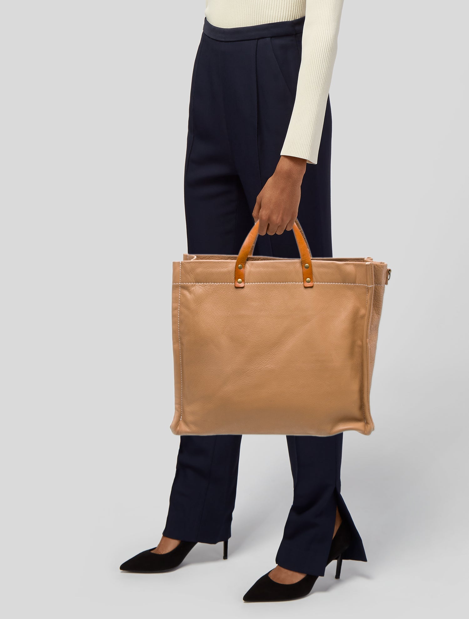 Parker Thatch Leather Tote