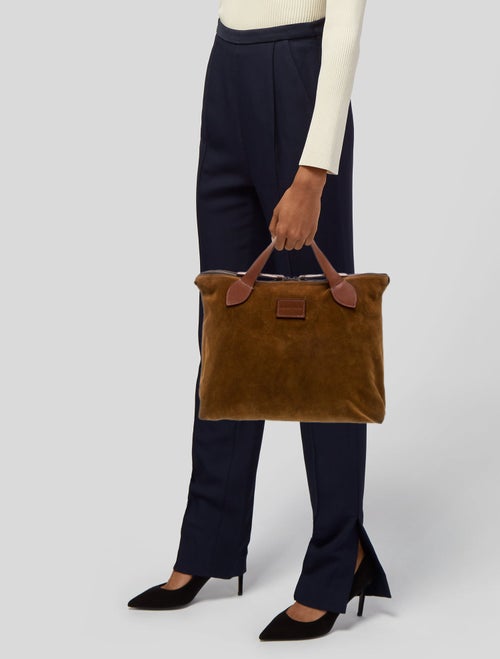 Parker Thatch Suede Top Handle Bag