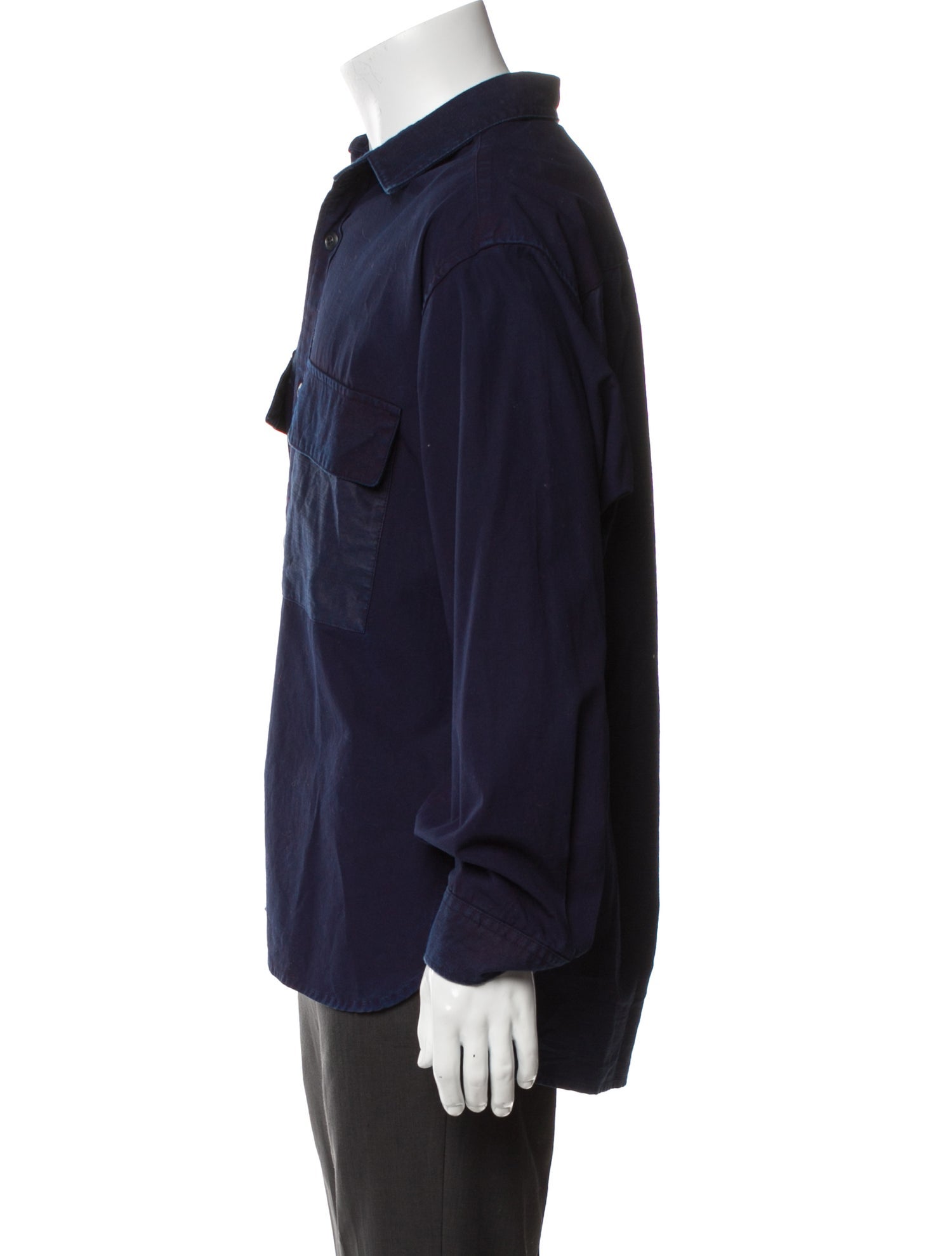 Pure Blue Japan Long Sleeve Denim Shirt